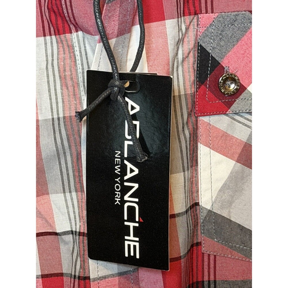 Ablanche New York Plaid Mens 3XL Multicolor Long Sleeve Collared Shirt